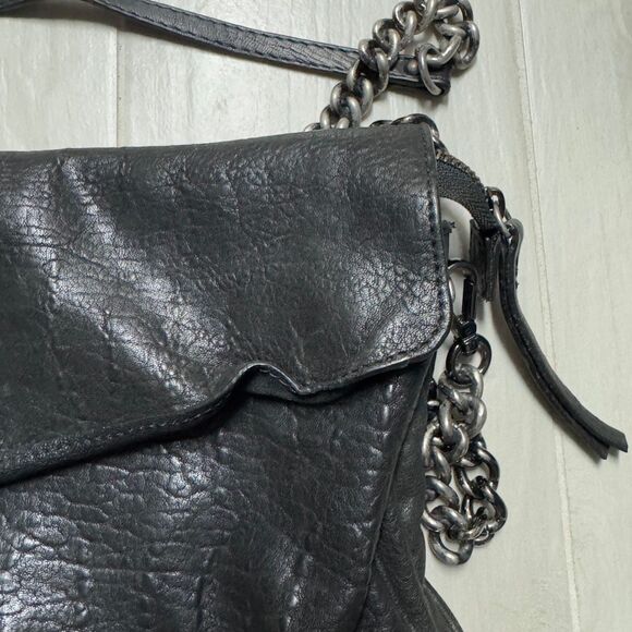 Maxon Collection Black Leather Crossbody Bag - Picture 3 of 7